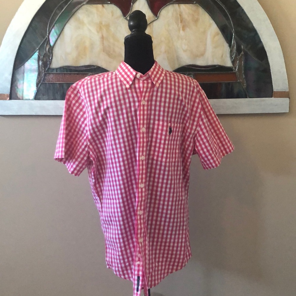 Men’s short sleeve button down shirt